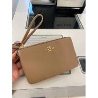 ราคา คล้องมือcoach#2ซิป Size S ﻿#แท้ 100%COACH F66506 DOUBLE CORNER ZIP WRISTLET IN SIGNATURE (19958765932)