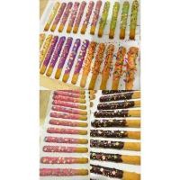 ราคา ขนมปังกรอบแท่ง เคลือบช็อกโกแลต( 1 แพค 12 ห่อ) (21981856458)