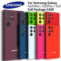ราคา Samsung Galaxy S22 S22 Plus S22 Ultra Case Silky Silicone Cover Soft-Touch Back Protective Housing For S22Ultra S22Plus (28809756428)