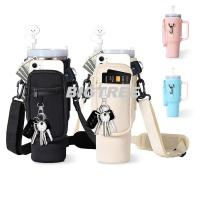 ราคา ขวดน้ํา Carrier กระเป๋าพร้อมกระเป๋าโทรศัพท์สําหรับ Stanley 40oz Tumbler ถ้วยน้ํากระเป๋าสายคล้องปรับได้ (26810187319)