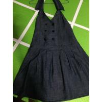 ราคา เดรสเอี๊ยมผ้ายีนส์ สีกรมท่า M เอว30 ชุดเอี๊ยมชั้นนอก ชุดทำงาน กระโปรงยีนส์ เดรสสีน้ำเงินเข้ม เอี๊ยมญี่ปุ่น (17034552296)