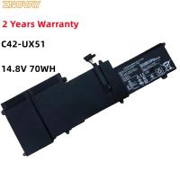 ราคา ZNOVAY 14.8V 4750MAh/C42-UX51แบตเตอรี่แล็ปท็อปสำหรับ ASUS ZenBook U500 U500V U500VZ 70WH UX51VZ C42-UX51 (25084526830)