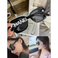 ราคา ของแท้ จดหมาย Chanel กลวงออกโลโก้แว่นกันแดดแว่นกันแดด (23453797512)
