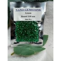 ราคา มรกต พลอยโคลัมเบีย LAB columbia Green Emerald Round shape 3.00 มม mm 100 เม็ด carats (พลอยสั่งเคราะเนื้อแข็ง) (22926183891)