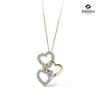 ราคา จี้เพชร Jubilee Heart Double Happiness Pendant (24850646159)