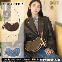 ราคา หลุยส์วิตตอง Louis Vuitton Croissant MM bag กระเป๋าถือผ้ายีนส์ LV BAG Women's (28077468516)