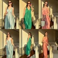 ราคา Alot #Robbie D เดรสคอวี กล้ามเส้นเล็ก ทรงปีกค้างคาว มีกระเป๋าล้วงข้าง ผ้าซาตินนิ่ม ลื่น พริ้ว ทรงเก๋ พรางพุง (27401774199)