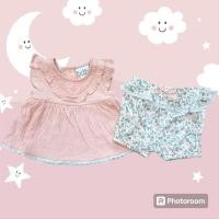 ราคา Branded Nicole Miller Set Blouse Short Pants ปัก Sulam (26676207913)