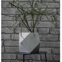 ราคา I-POT กระถางปูนเปลือยดีไซน์โมเดิร์นทรงสามเหลี่ยมสลับสี่เหลี่ยม ขนาด 10*20*15 ซม.(3.5 นิ้ว) (11821401068)