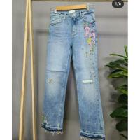ราคา ยีนแบรน #zara งานปักสวยมาก ของแท้ (7962873429)