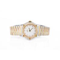 ราคา Ebel Classic Wave Diamond 2tone 18K Mini Lady Quartz หน้ามุกขาว หลักเพชร ขอบเพชร (21716522120)