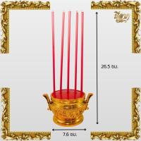 ราคา LED กระถางธูปไฟฟ้า หลอดLED 5 ดอก(สีแดง)*ออกใบกำกับได้* (27817934988)