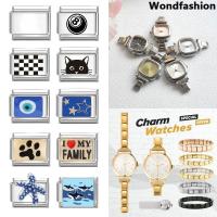 ราคา แฟชั่นอิตาเลี่ยน Charm Modular นาฬิกาสร้อยข้อมือ DIY เครื่องประดับของขวัญ (25642459013)