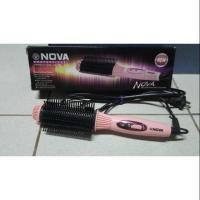 ราคา แปรงม้วนผมไฟฟ้า NOVA NEWหวีแปรงไฟฟ้า หวีแกนร้อน ม้วนโรล ทำวอลลุ่ม Nova Ls-189 รุ่นใหม่ (Pink) (1115290718)