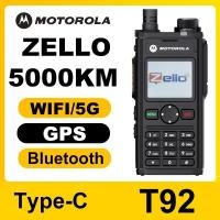 ราคา Motorola Zello T92 5000mAH 5000KM SIM Network Radio GPS 4G Wifi Internet Global Inter (24731405106)