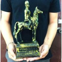 ราคา เสด็จพ่อองค์พระปิยมหาราชทรงม้าสีทองเก่าสูง 30 เซน (7263385474)