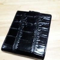 ราคา กระเป๋าหนังจระเข้แท้ crocodile bifold wallet 100%black (11806031587)