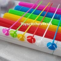 ราคา ก้านลูกโป่งพร้อมจุก 10 ก้าน/ชุด พร้อมส่ง! (975272831)