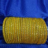 ราคา กำไลอินเดียสีเหลืองอร่ามทองคำ#กำไลอินเดีย#กำไลถวายพระแม่#กำไลเสริมมงคล#กำไลสวย (13516345186)