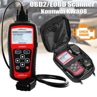 ราคา KONNWEI KW808 OBD เครื่องสแกนเนอร์รถยนต์ OBD2 อัตโนมัติเครื่องสแกนเนอร์วินิจฉัยเครื่องมือรองรับ J1850 เครื่องยนต์รหัส Fualt Reader (28920263914)