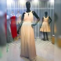 ราคา [พร้อมส่ง]ชุดราตรีสีครีม ชุดราตรียาวสีทองอ่อนเรียบหรู ชุดออกงานสีครีมอ่อน เดรสราตรีออกงานสีพลาสเทล (6916783869)