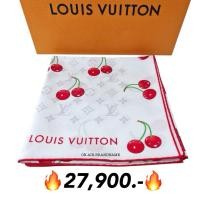 ราคา New LV x TM square 90 scarf ผ้า สารพัดประโยชน์ คลุมไหล่ ผ้าพันคอ (41202145197)