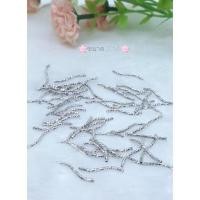 ราคา แท่งเงินผสมชุปทองคำขาวทรงตัวSขนาด2 CM.1แพ็คมี5ชิ้นสินค้ามีพร้อมส่ง (13902283116)