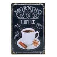 ราคา ป้ายสังกะสีวินเทจ Morning Coffee (ปั๊มนูน) (1272167624)