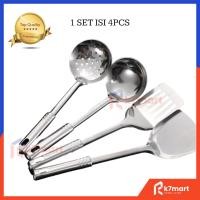 ราคา K7MART ชุดกรอง 4 ชิ้น สแตนเลส สแตนเลส SOODET SUTIL KITCHEN ผัก CENTONG กรอง / หลายวัตถุประสงค์ครัวชุดทําอาหาร / ชุดทําอาหาร (28656220375)