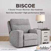 ราคา Ashley Recliner โซฟาปรับเอนนอน ไฟฟ้า 1 ที่นั่ง รุ่น BISCOE/1RM,1 Seater Power Recliner Adj Headrest (28505340457)