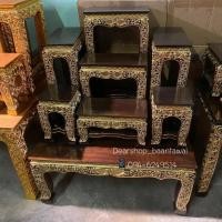 ราคา โต๊ะหมู่บูชา ไม้สักแท้ เขียนทอง (หมู่ 7 หน้า 5) (5936107741)