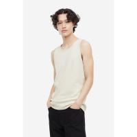 ราคา H&M(เอชแอนด์เอ็ม) เสื้อกล้ามผ้าถักลายทรงเข้ารูป Man Slim Fit Ribbed vest top 0881698_11 (28036914388)