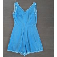 ราคา #cps jumsuit กางเกง size xs sz. s อก 32-34, เอว 24-25,สะโพก 34-35 ยีนส์ผ้าบางใส่สบาย ราคา350 บาท Line:thadta (3516378896)