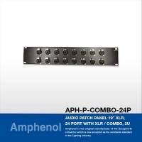 ราคา Amphenol APH-P-COMBO-24P Audio Patch Panel 19” XLR, 24 Port with XLR / Combo, 2U (13254652496)
