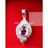 ราคา จี้หนามเตยเงินบ่วงบาศก์พญานาคเพชรพญานาคสีชมพู (17850524347)