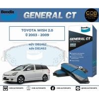 ราคา BENDIX GCT ผ้าเบรค (หน้า-หลัง) Toyota Wish 2.0 ปี 2003-2009 โตโยต้า วิช (20378043859)