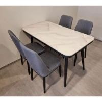ราคา โต๊ะอาหารหน้าหินอ่อน ขนาด 4 ที่, 6 ที่ พร้อมเก้าอี้ สไตล์โมเดิร์น ทันสมัย แข็งแรงทนทาน (4642969485)