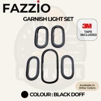 ราคา Yamaha Mio Fazzio Garnish Light Cover Light Trim ชุดสีดํา Doff คุณภาพสูง Kebon สีส้มอะไหล่ (28029602607)