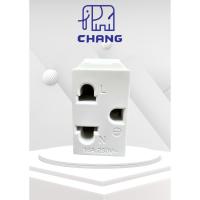 ราคา (ยกกล่อง) เต้ารับมีกราวด์ 3 ขา มีกราวด์ แบบเสียบ ยี่ห้อ ช้าง รหัส PCH-900N (24388244959)
