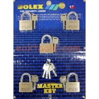 ราคา SOLEX กุญแจทองเหลืองแท้ มาสเตอร์คีย์ 5 ตัว/ชุด โซเล็กซ์ (2399099872)