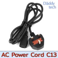 ราคา Ac Power Cord C13 / UK พร้อมฟิวส์สำหรับ UK 3 ขา 3*0.75mm 1.8m (25067812207)