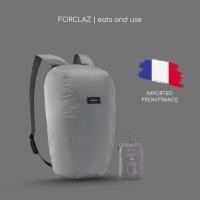 ราคา Forclaz กระเป๋าเป้พับเก็บได้รุ่น Travel 100 ขนาด 10 ลิตร สีเทา ขนาดกะทัดรัด พกพาสะดวก (27733272557)