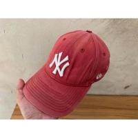 ราคา หมวก MBL NY New York x New Era Sun Faded สีแดง ของแท้ มือสอง (26355810070)