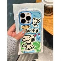 ราคา Ins ภาพวาดสีน้ํามันสีฟ้า Snoopy นุ่มโปร่งใสกรณี Attern Anti-Fall เคสโทรศัพท์สําหรับ iPhone 16 Promax 15 Promax 12 13 Mini 14plus 11 Pro Max X XS XR XS Max 7 8 plus Se2020 6G 6Plus (24535224438)