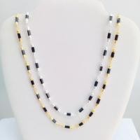 ราคา สร้อยคอนิลแท่งแท้เมืองกาญจน์ ขนาด 4 mm. ยาว 28 นิ้ว ชุบทอง และเงิน ราคาพิเศษ (26413789725)