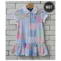 ราคา POLO RALPH LAUREN MULTI PATCHWORK KIDS STRETCH POLO DRESS (11114287685)