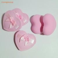 ราคา [risingmeup] 2/5 ชิ้น Heart Bow Makeup Powder Puffs ที่ใช้ได้ทั้งแห้งและเปียกผสม Cotton Candy Air Cushion Powder Puff ใหม่ (27184793377)