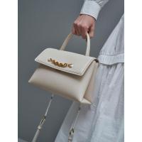 ราคา Charles & Keith Chain-Embellished Trapeze Top Handle Bag (25935683328)