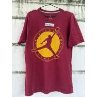 ราคา เสื้อยืดมือสอง AIR JORDAN(สีเลือดหมู)(อก40 ยาว 27) (44454309771)