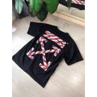 ราคา [มือสอง] เสื้อยืดสีดำออฟไวท์ Off White Candy Stripe Arrows Tshirt คอกลมแขนสั้น สกรีน BARRICADE TAPE ผ้าหนา (27100139796)